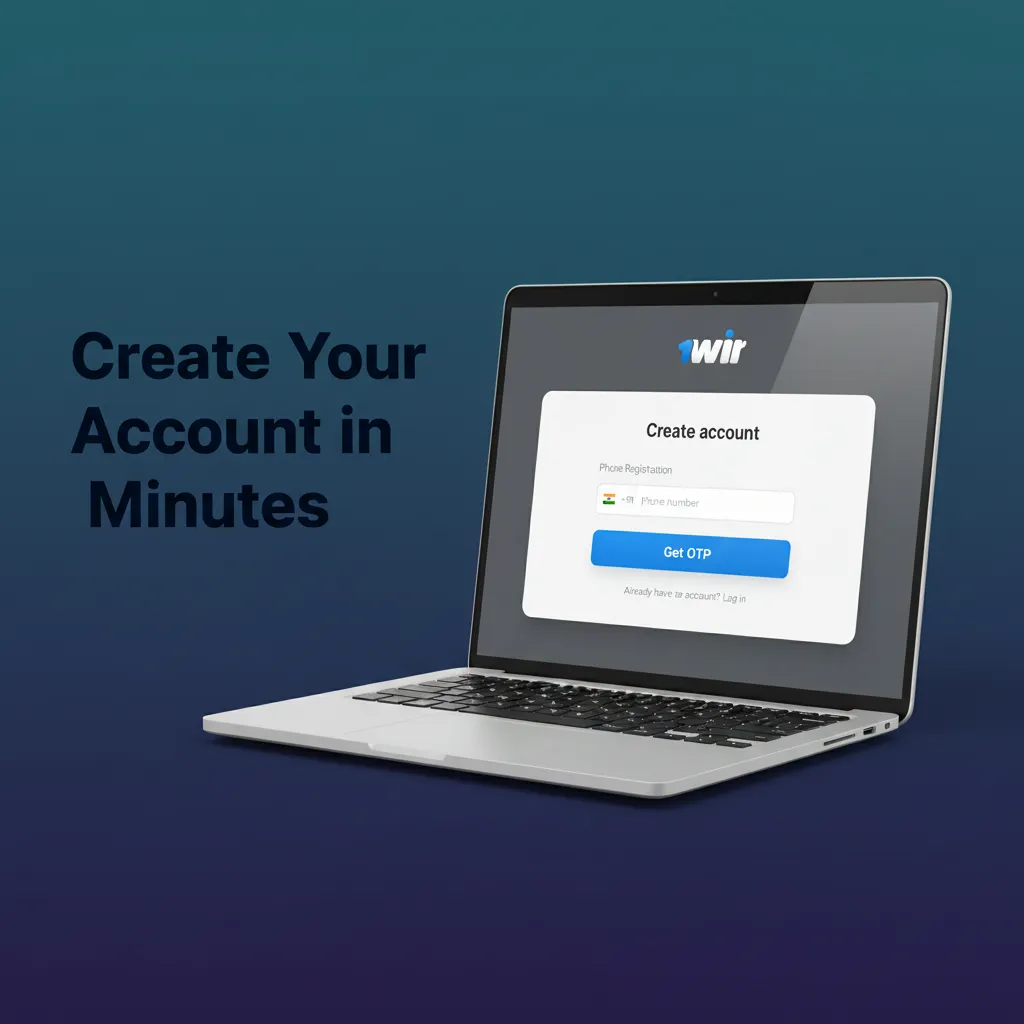 Sign-up flow illustration: choose email/phone/social, set password, verify email/SMS, deposit INR via UPI/cards, claim bonus.