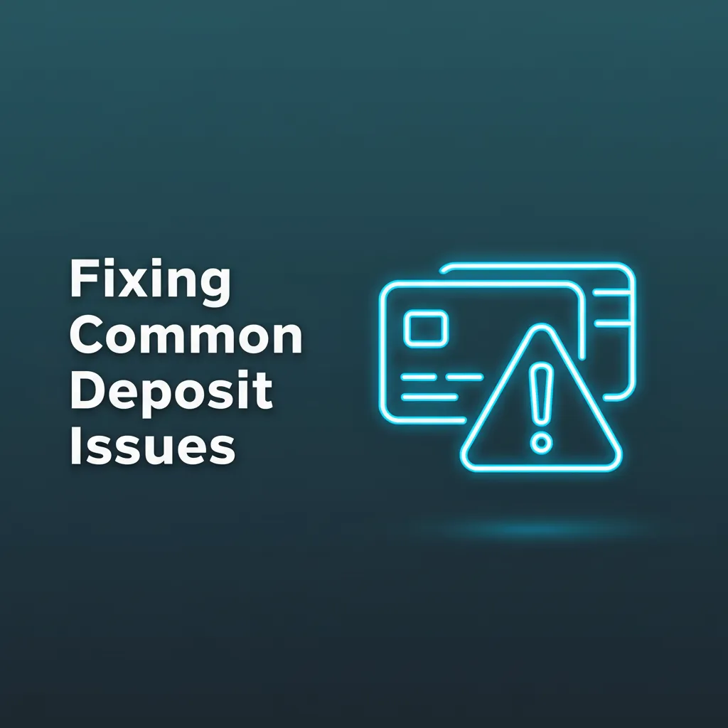 Infographic on fixing deposit issues: payment pending, wrong UPI ID, bank decline or OTP, limit exceeded, KYC required.