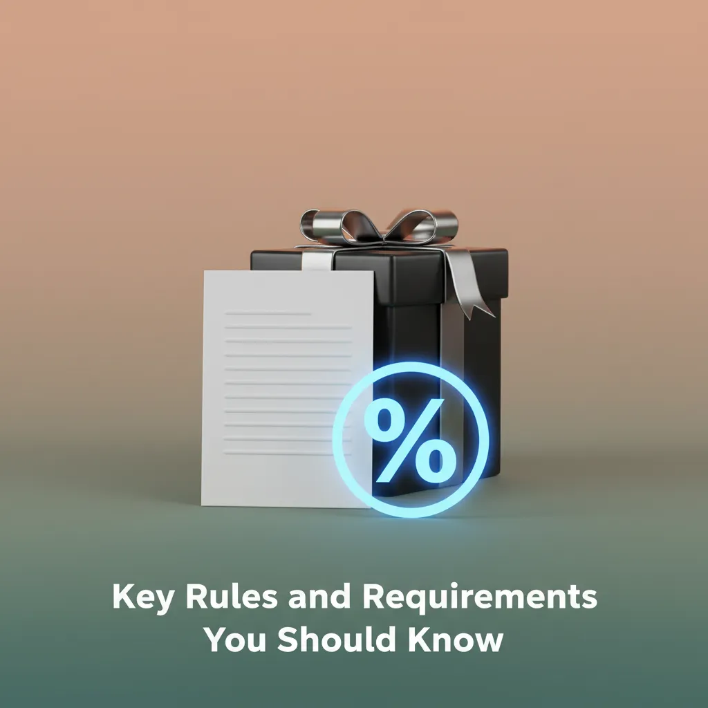 Key bonus rules: one per person/device, new accounts only, wagering rollover, limits, exclusions; terms may change.