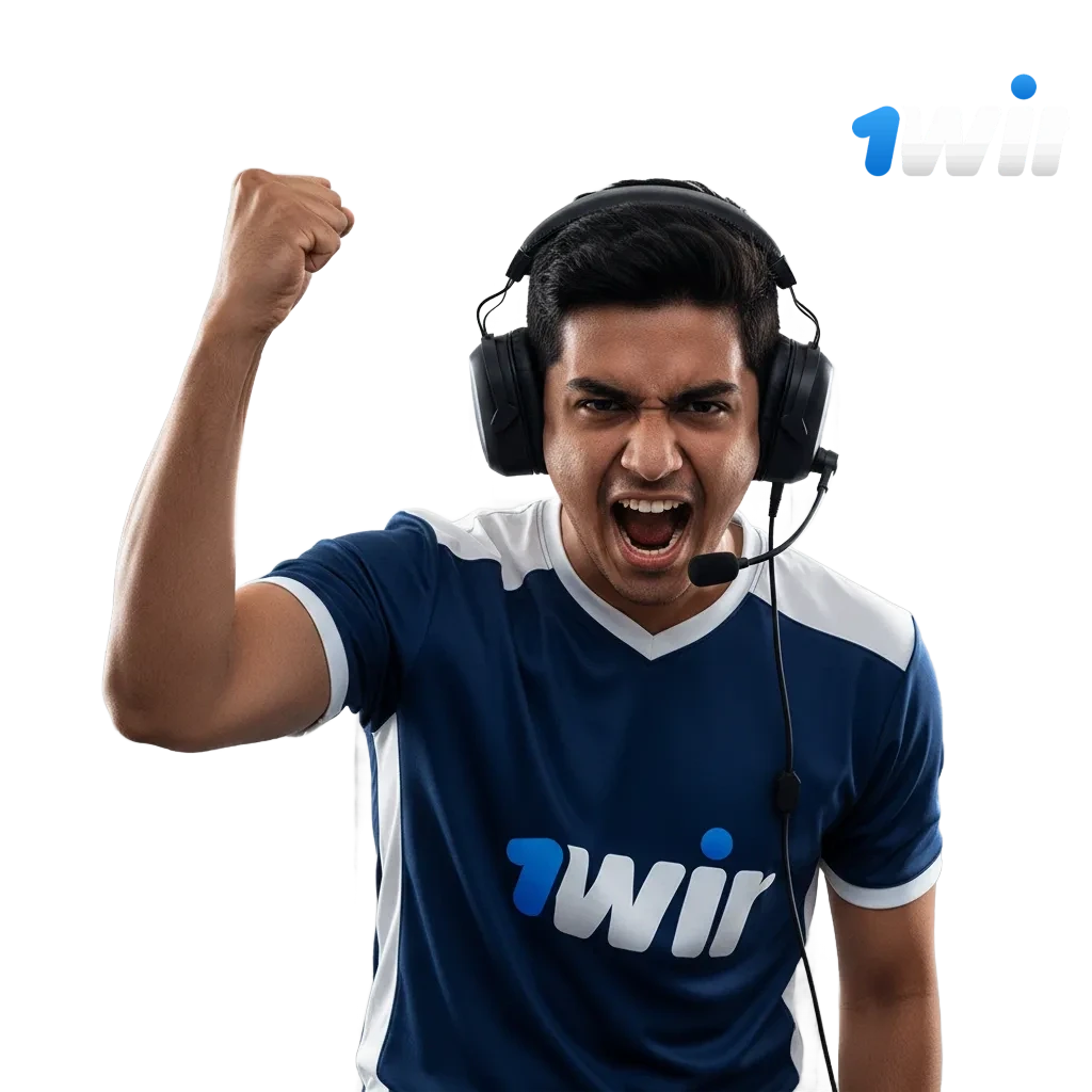 Play. Watch. Bet on Esports in India – 1win promo banner with top titles, live markets, 500% bonus up to ₹75,000.