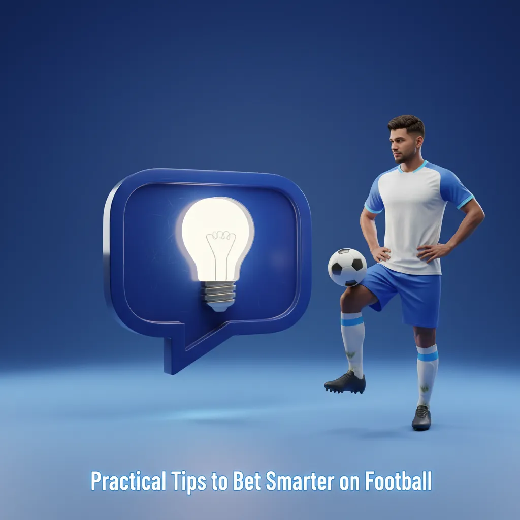 Infographic: Football betting tips—form, team news, venue, motivation, value odds, bankroll, in-play, records.