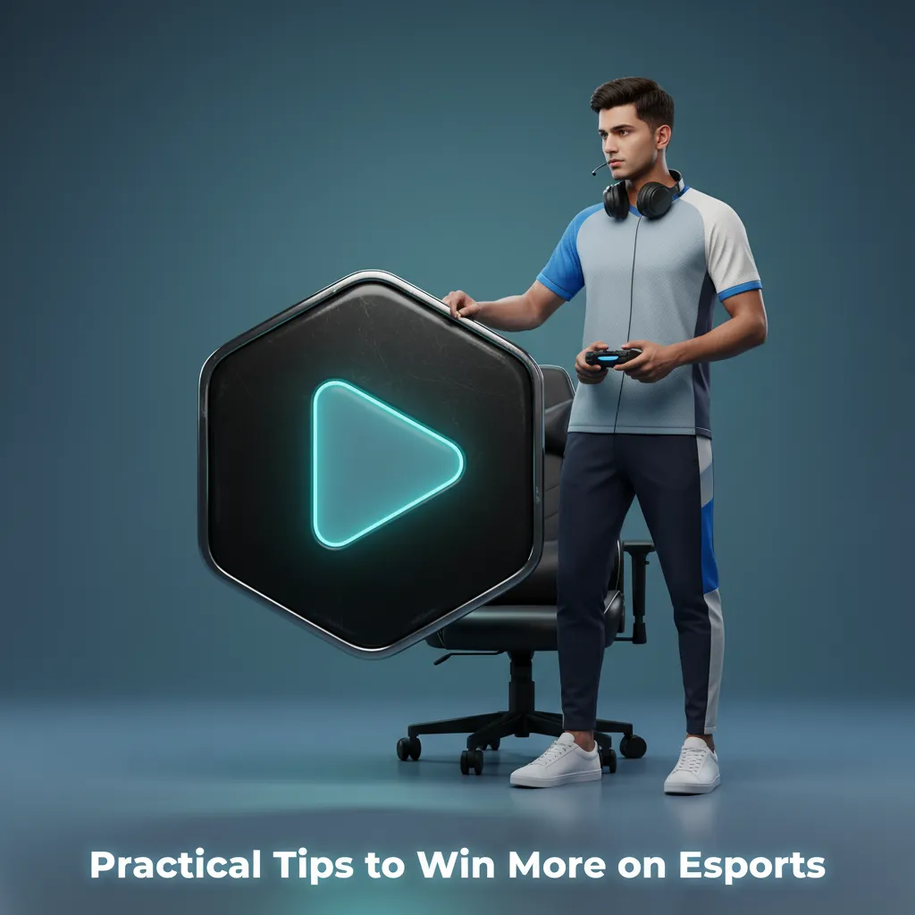 Esports betting tips infographic: manage bankroll, compare odds, research matchups, use live data, track results, avoid tilt.