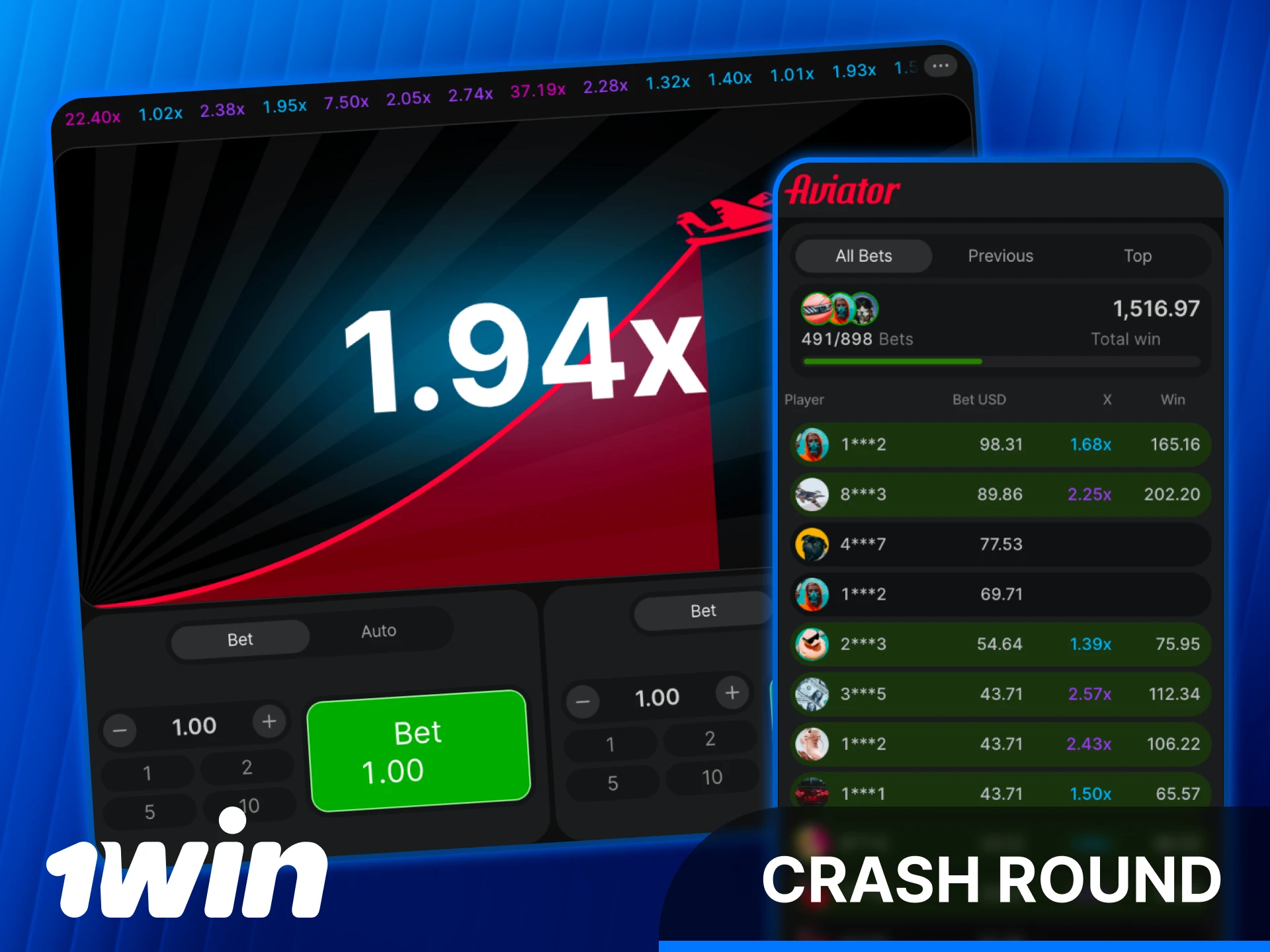 Understand how the Aviator game crash round works at 1win India.