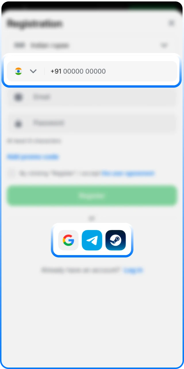 Choose your preferred 1win cricket registration method for fast access.