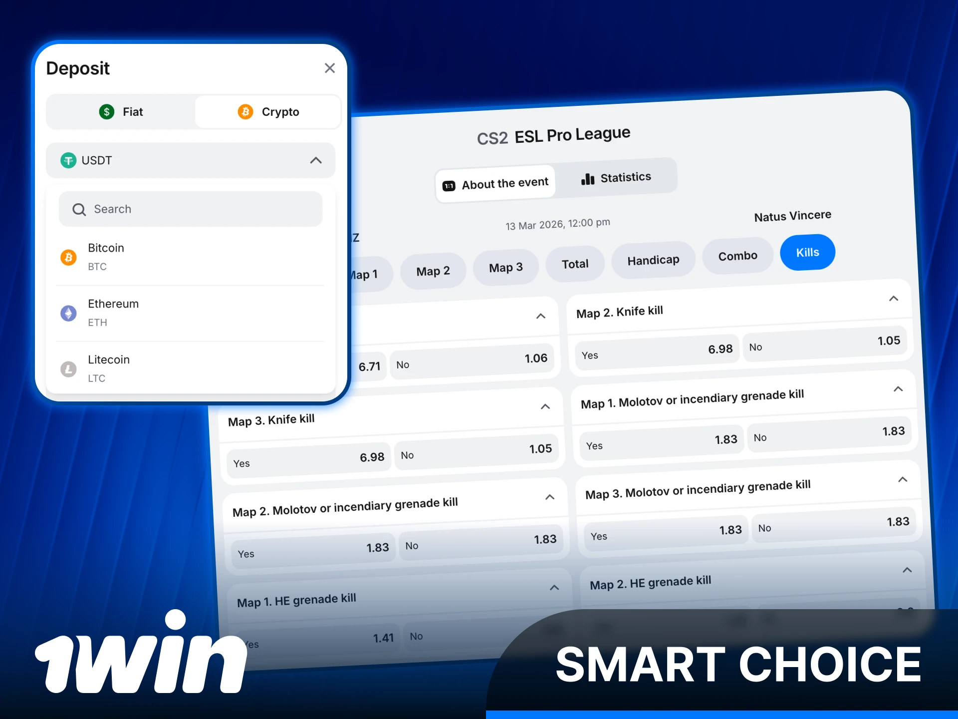 Join 1win India for the best CS2 betting odds and features.