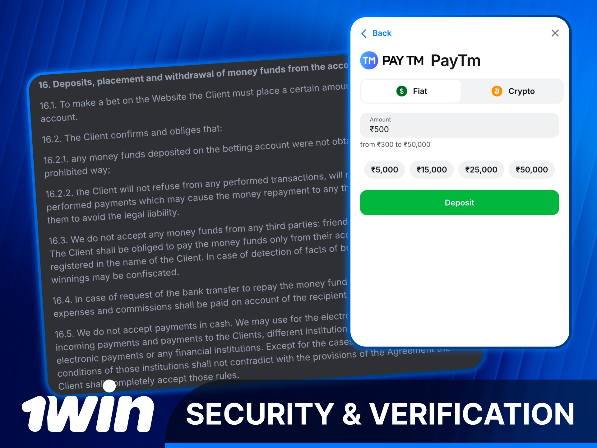 Ensure your 1win Deposit is protected by advanced security and verification.