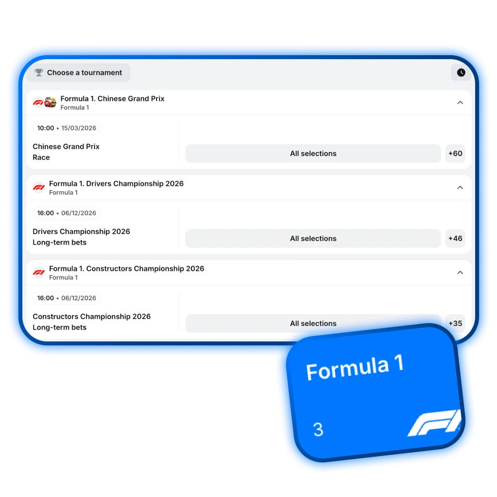 Start your Formula 1 betting journey at the official 1win India website.