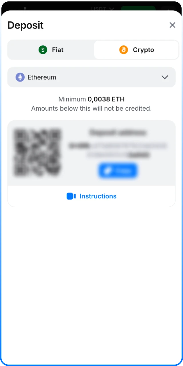 Deposit funds in INR to play 1win Football markets.