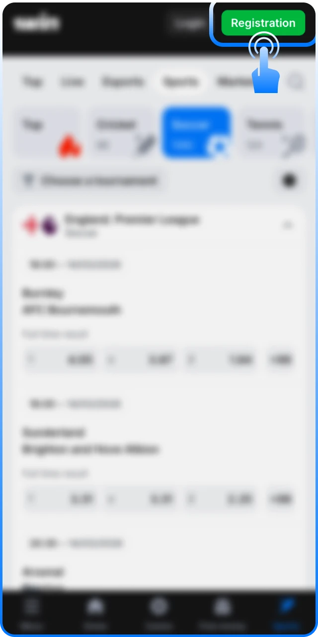 Create your 1win Football account to start wagering today.