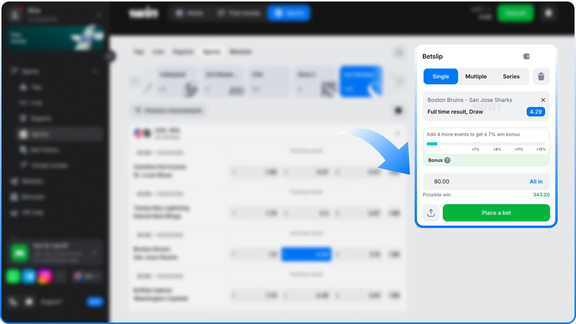 Use the cashout feature for 1win Ice Hockey bets to win.