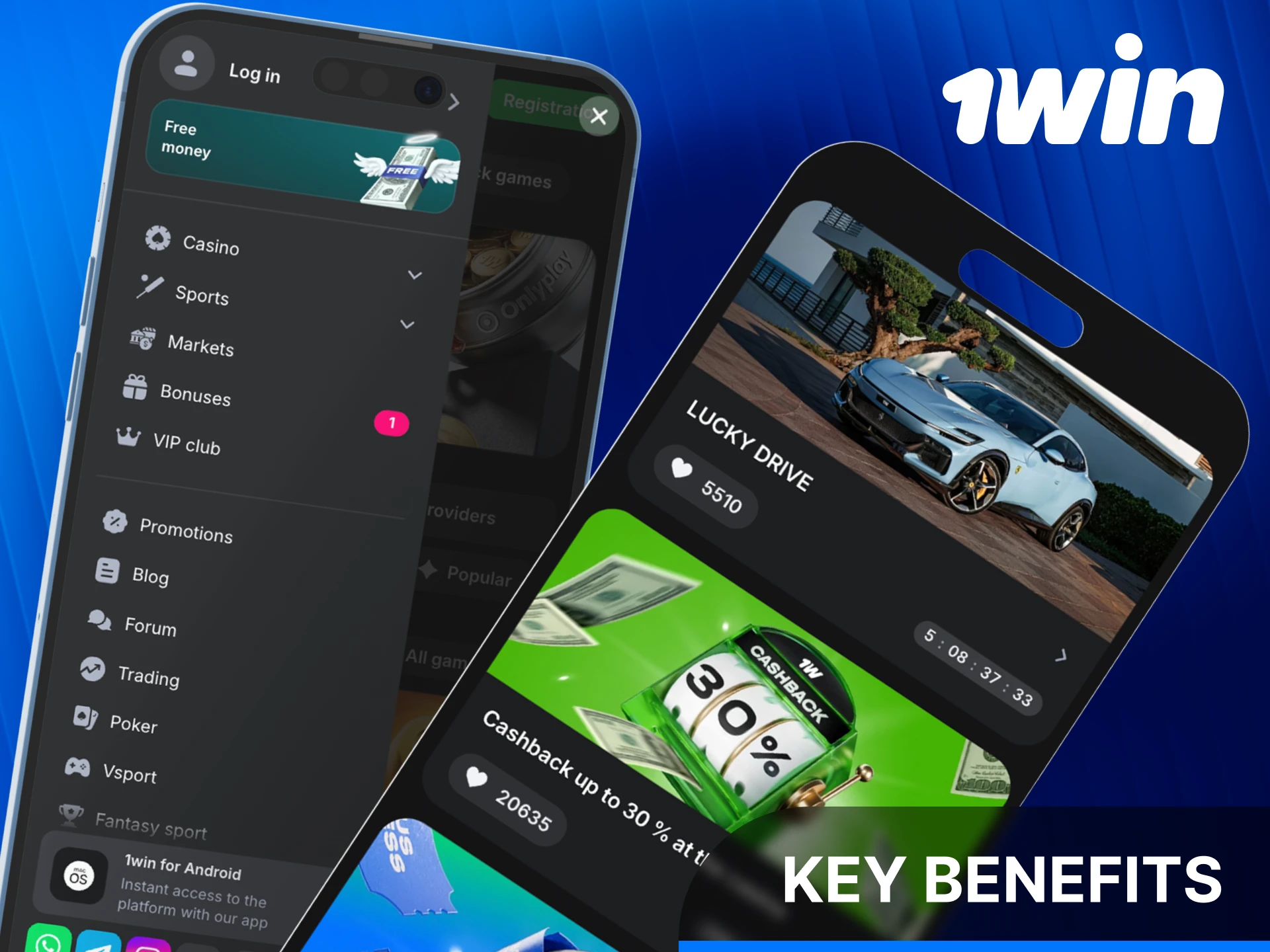 Explore the key benefits of using the mobile 1Win App.