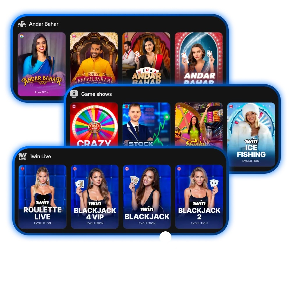 Start play Live Casino games at the official 1win India website.