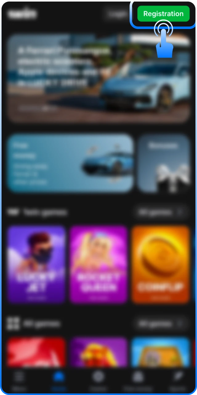 Create your 1win Live Casino account to start playing.