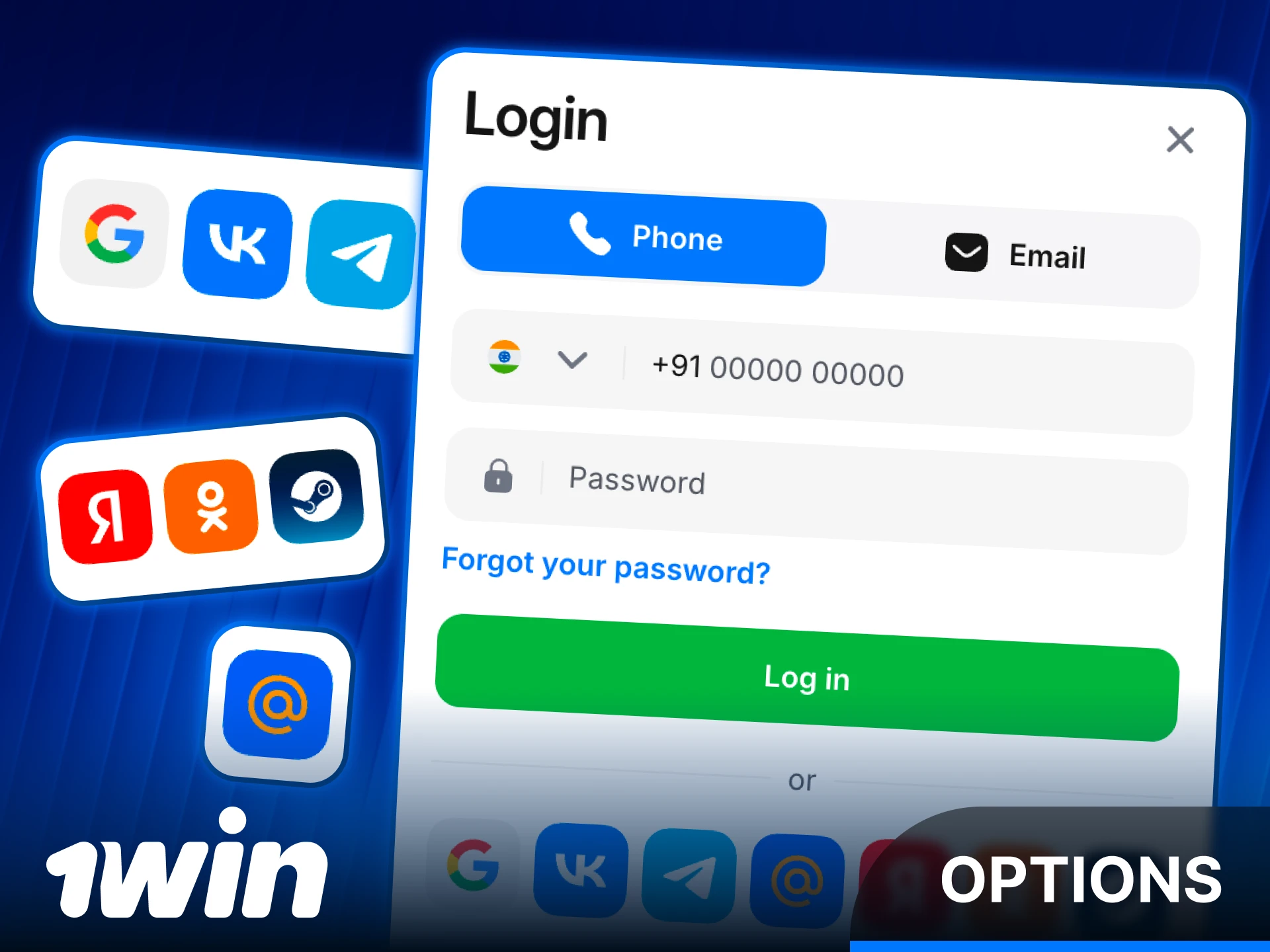 Choose the most convenient 1win Login options for your account.