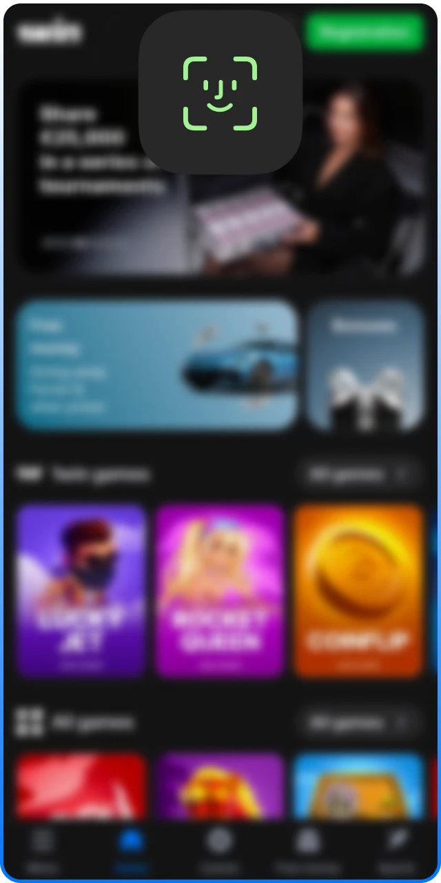 Enable biometric features for a faster 1win Login next time.