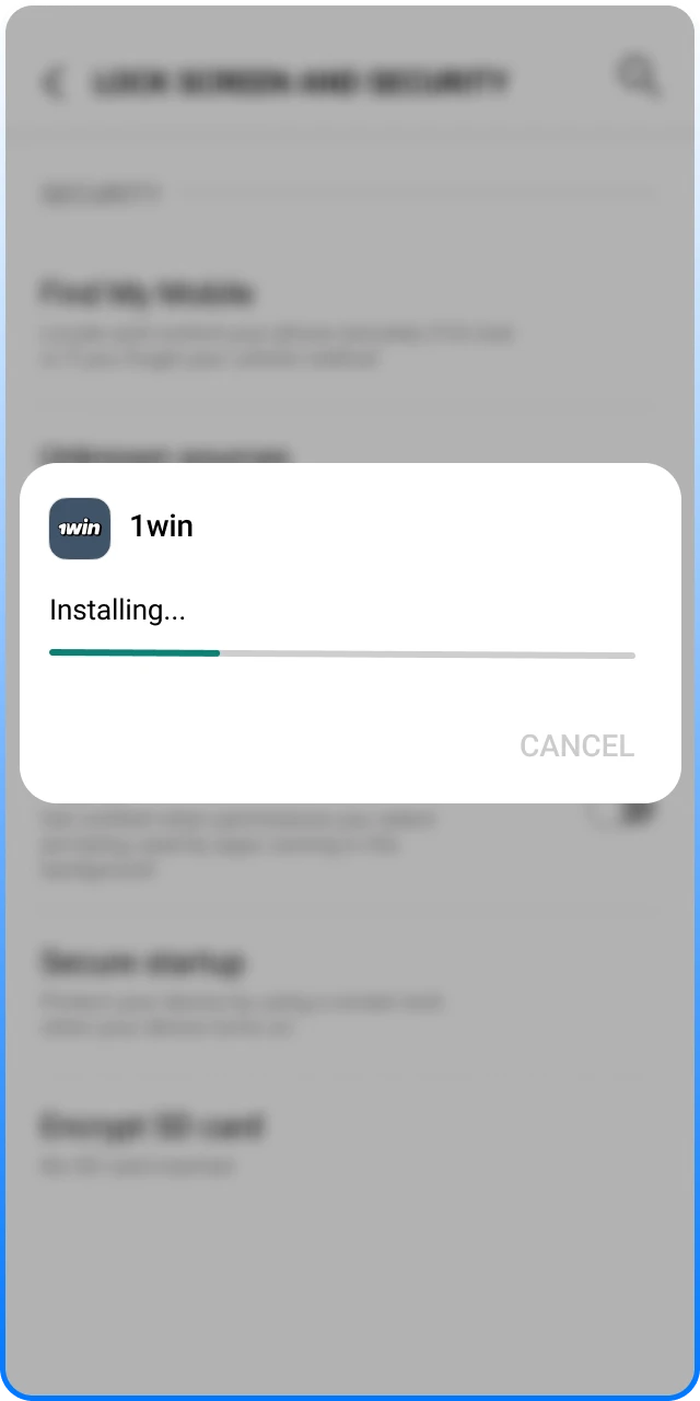 Install the 1Win Android mobile client and start betting.