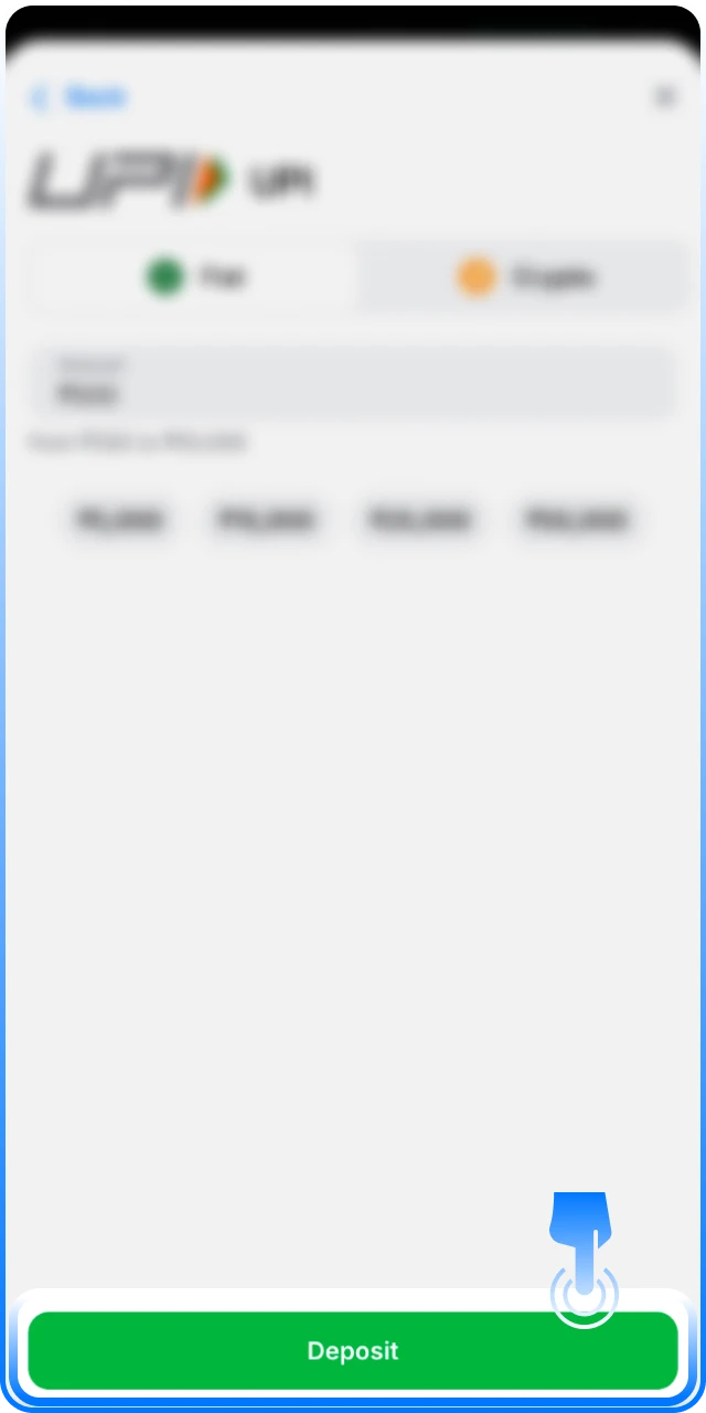 Confirm your deposit to start playing at 1win India.