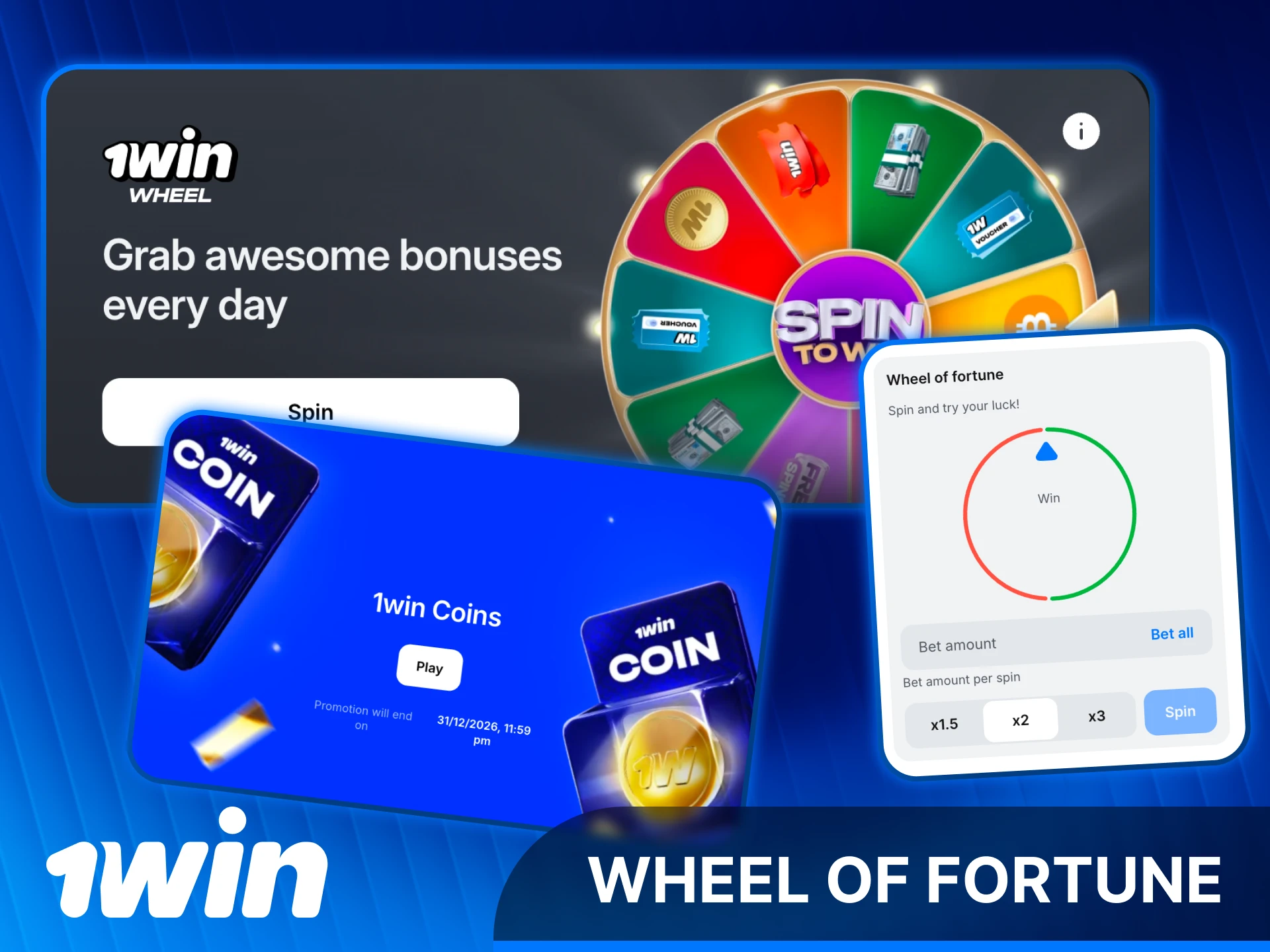 Spin the wheel of fortune at 1win India for prizes.