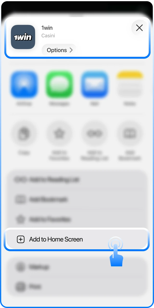 Get the 1win App for iOS to place MMA bets.