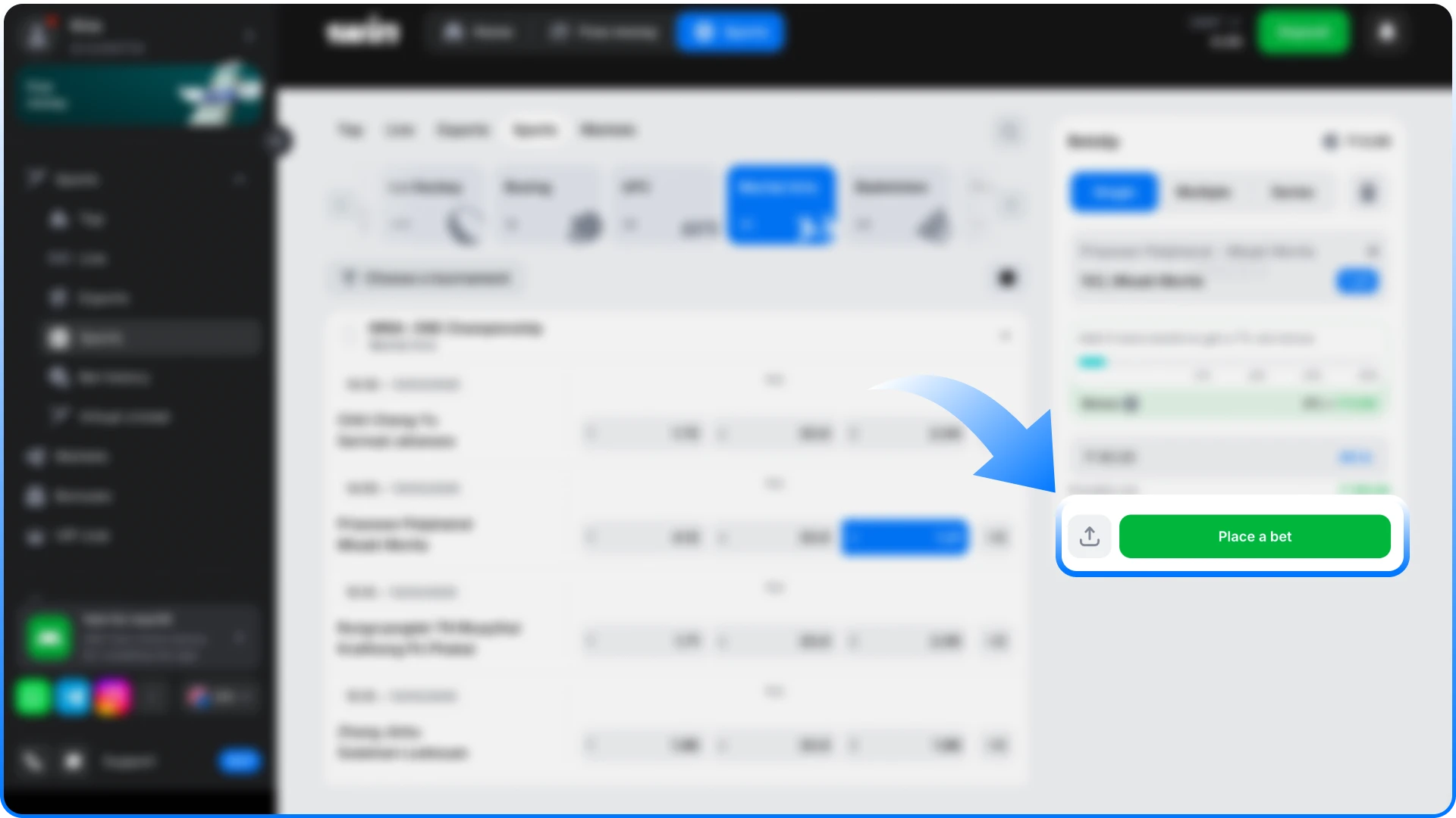 Receive a 1win MMA betting confirmation to track your wager.