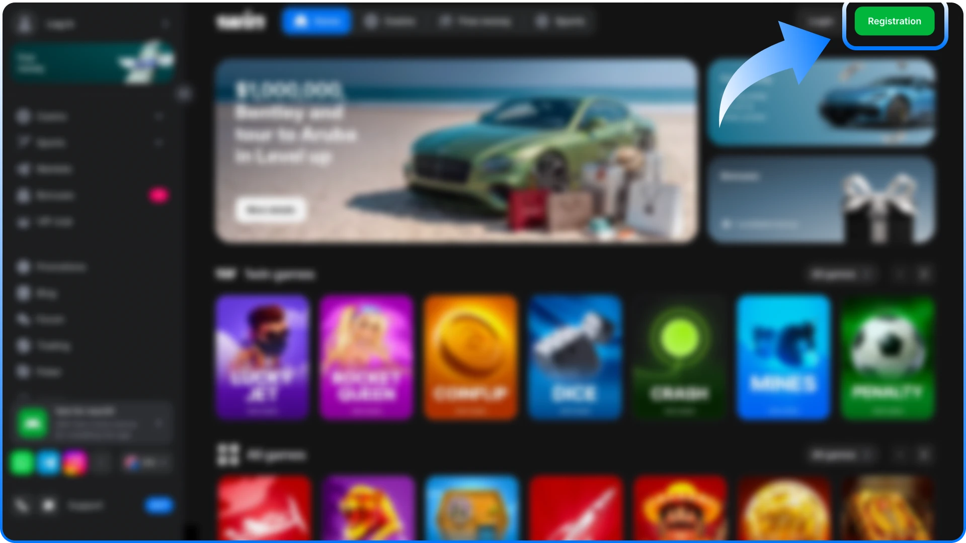 Sign in to your official 1win MMA profile to start.