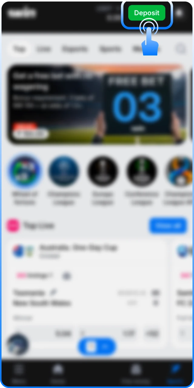 Open the official 1win Promo Code cashier to fund your account.