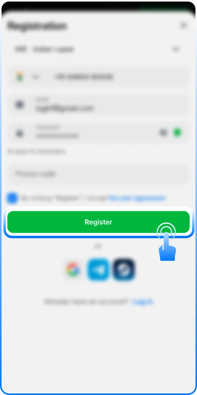 Complete the 1win Registration to unlock all betting features.