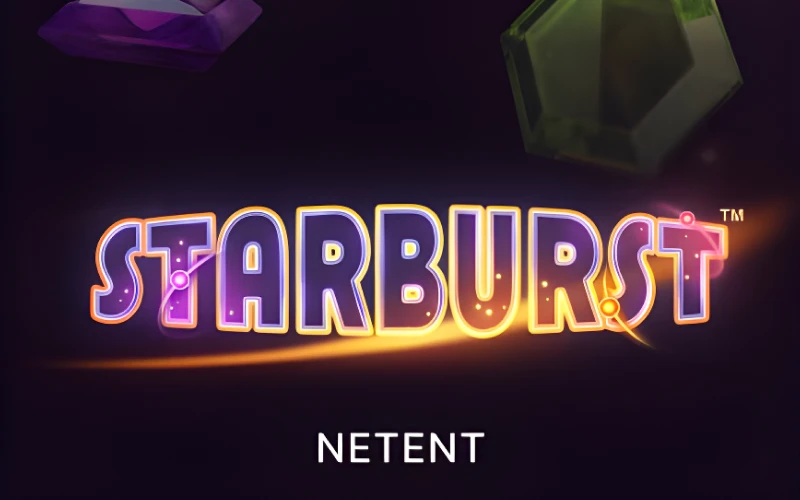 Experience the cosmic brilliance of the Starburst slot at 1win.