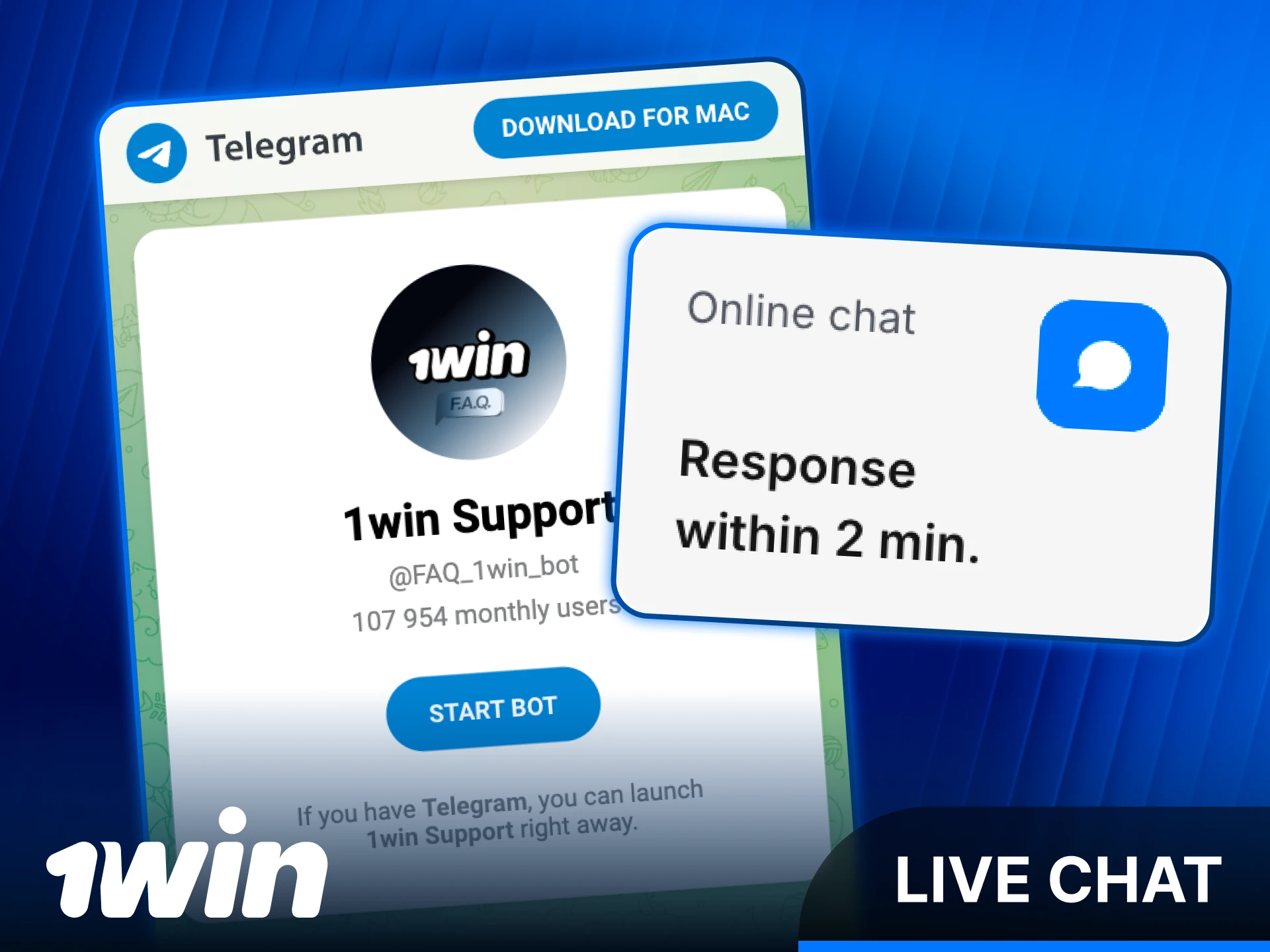 Open the 1win Support live chat for instant expert assistance.